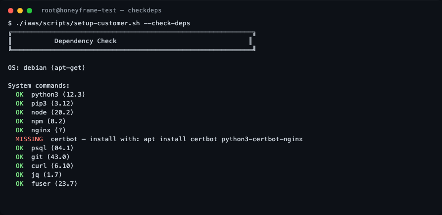 --check-deps output